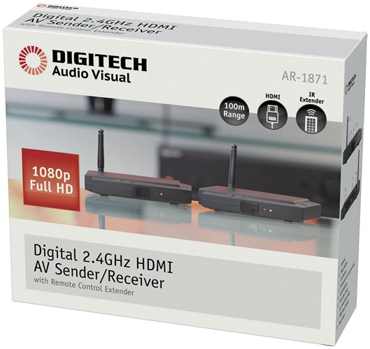 Digitech Wireless 2.4GHz 1080p HDMI AV Sender / Receiver Kit eBay